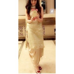 Punjabi patiala Suit in beautiful yellow color